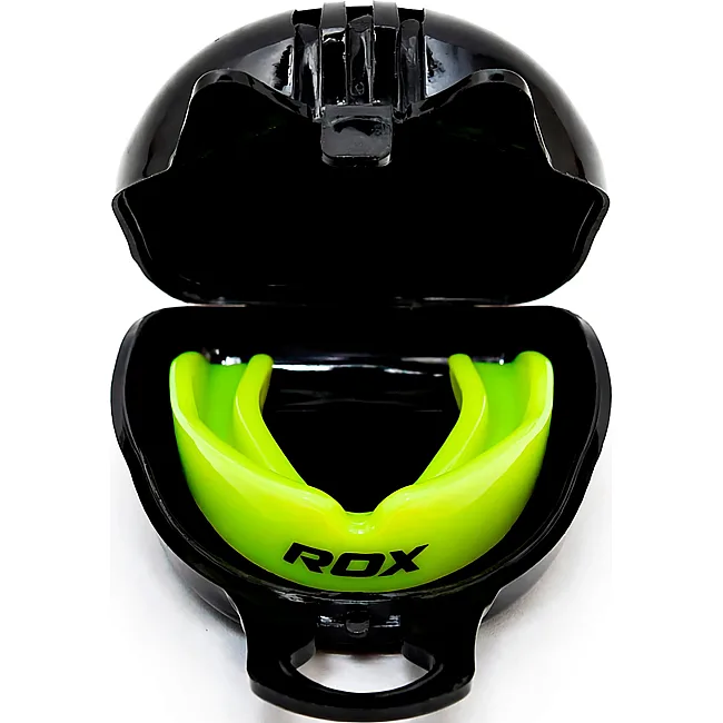 Капа RDX MOUTH GUNDER ARMOURRD ADULT черный, зеленый One Size
