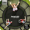 Батут Neo-Sport NS-15Z231 з зовнішньою сіткою 15 футів 465 см, чорно-зелений
