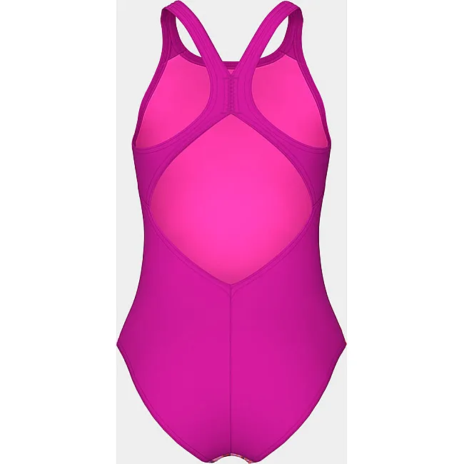 Купальник закрытый для девочек Arena MULTI COLOURS SWIMSUIT V BACK розовый, оранжевый (для детей)