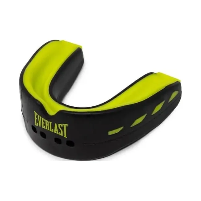 Капса для бокса Everlast EVERSHIELD DOUBLE MOUTH GUNDER ARMOURRD черный, зеленый One Size