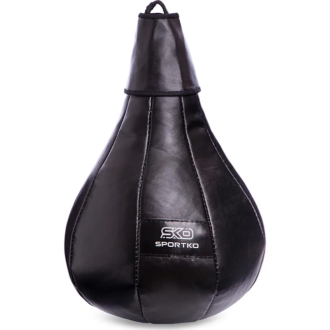 Боксерська груша краплеподібна набивна SPORTKO GK-1 50x24см (Чорний)