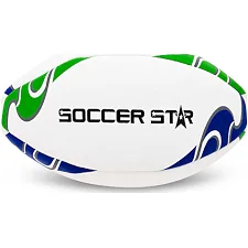 Регбийный мяч SOCCER STAR R-5357-4 (Белый-фиолетовый-салатовый)