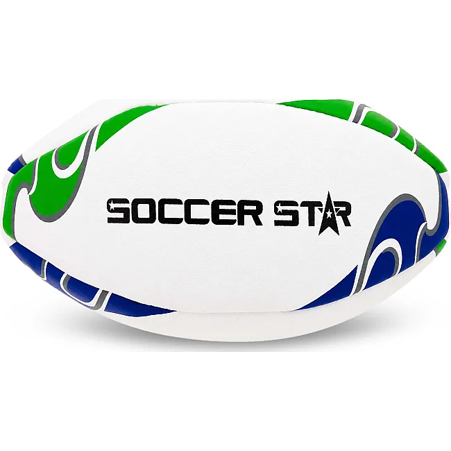 Регбийный мяч SOCCER STAR R-5357-4 (Белый-фиолетовый-салатовый)