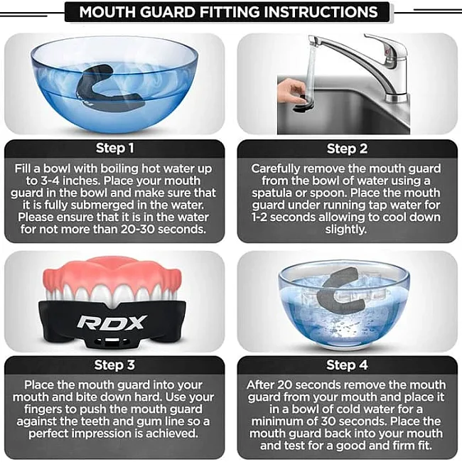Капа RDX MOUTH GUNDER ARMOURRD ADULT черный, зеленый One Size