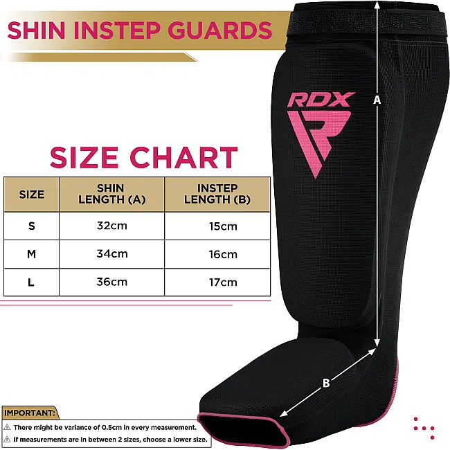 Захист гомілки та стопи RDX Shin Instep Foam Black/Pink S