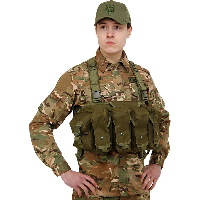 Жилет разгрузочный с подсумками
 MILITARY RANGERS
 ZK-V-102 48х59см (Оливковый)