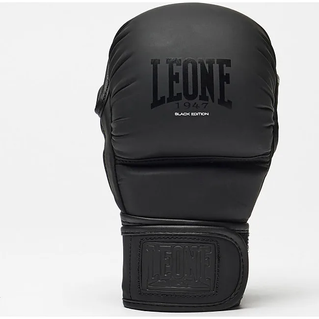 Рукавиці греплінгові для ММА Leone BLACK Edition (капа в комплекті)