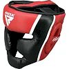 Боксерский шлем RDX AURA PLUS T-17 Red/Black (капа в комплекте)