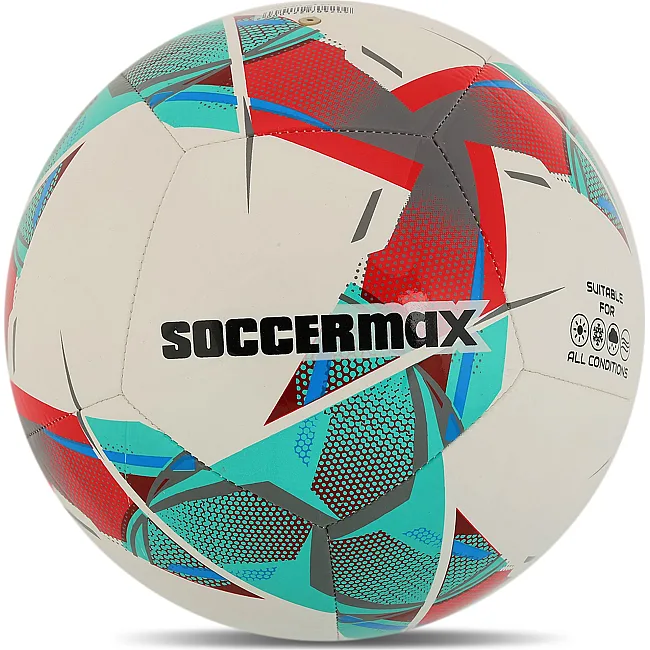 Футбольний м'яч SOCCERMAX FB-4137 №5 PU (Червоний)