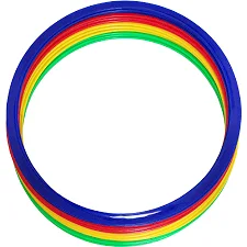 Кольца META Flat Agility Rings Set of 12 синий, красный, желтый, зеленый 40 см