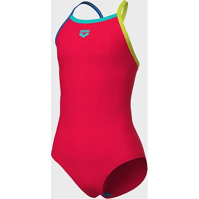 Купальник закрытый для девочек Arena SWIMSUIT LIGHT DROP SOLID красный