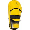 Лапа боксерская прямая тренировочная удлиненная кожа BOXER
 2007-01 40х21х4,5см 2штуки (Черный-желтый)