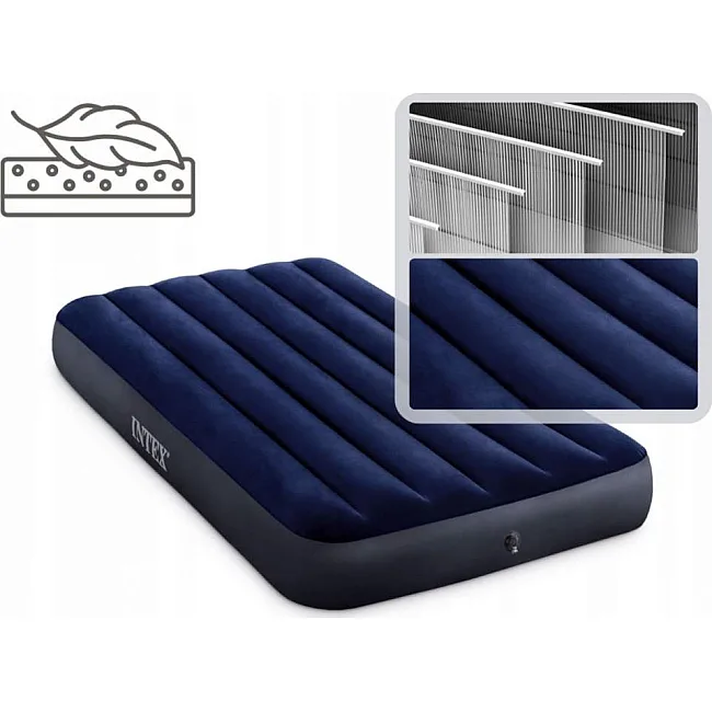 Надувной матрас Intex 64757 191x99x25 см, темно-синий