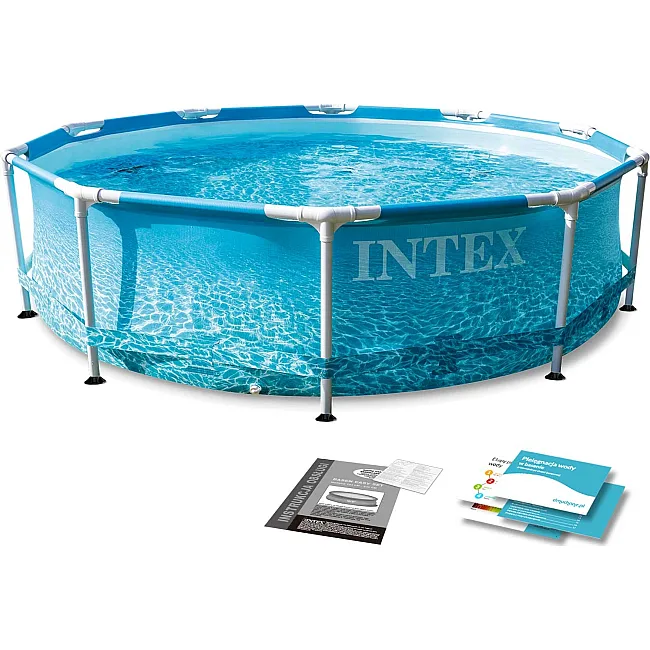 Бассейн каркасный INTEX 28206 305 х 76 см, морской принт