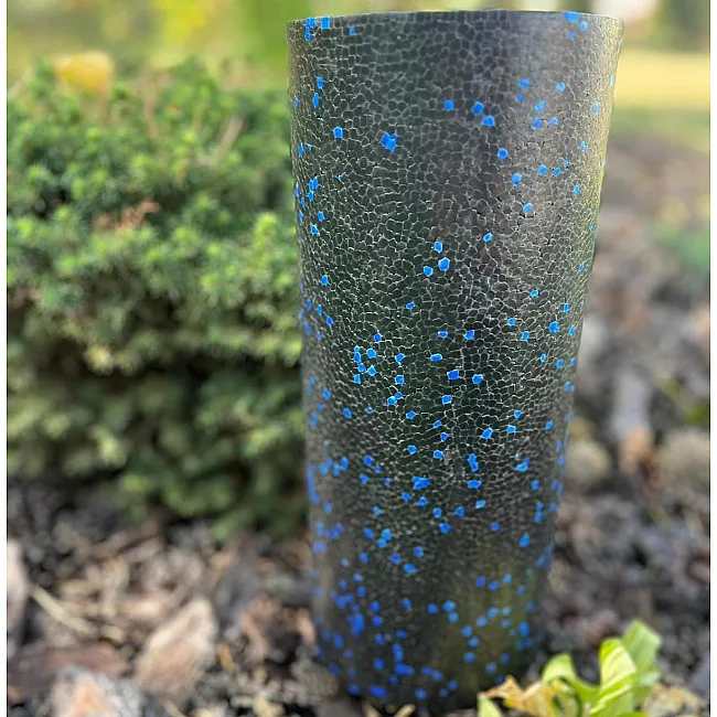 Массажный ролик (роллер) гладкий PowerPlay PP-4347 EPP Foam Roller Черно/Синий (33x14см.)
