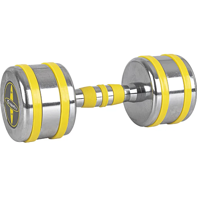 Гантель хромированный inSPORTline Yellsteel 9 кг