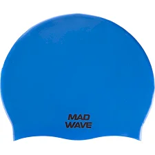 Шапочка для бассейна силиконовая для взрослых MADWAVE Light BIG M053113 (Синий)