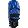 Лапа боксерская прямая тренировочная удлиненная кожа BOXER
 2007-01 40х21х4,5см 2штуки (Черный-желтый)