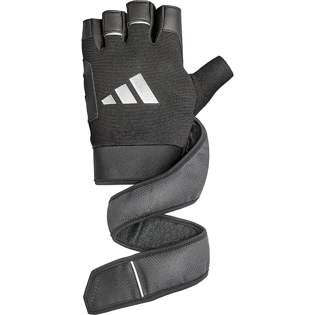 Перчатки для тренинга Adidas Wrist Wrap Training Gloves черный S