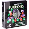 Набор для покера в металлической коробке Professional Poker chips SP-SPORT IG-2033 100 фишек