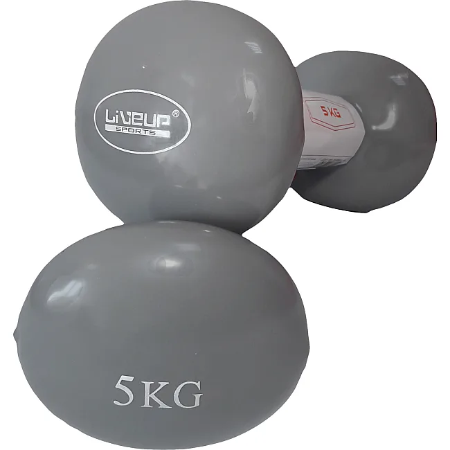Гантелі вінілові пара Vinyl Dumbbell Egg Head 2х5кг