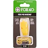 Свисток спортивный судейский пластиковый со шнурком MICRO FOX40-MICRO (Желтый)