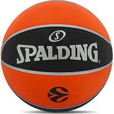 Баскетбольный мяч резиновый SPALDING TF 150 см EURO TURK 84506Z 7 (Черный-оранжевый)