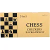 Шахматы шашки нарды 3 в 1 набор настольных игр деревянные Xinliye W7723B
 34см x 34см х 2см