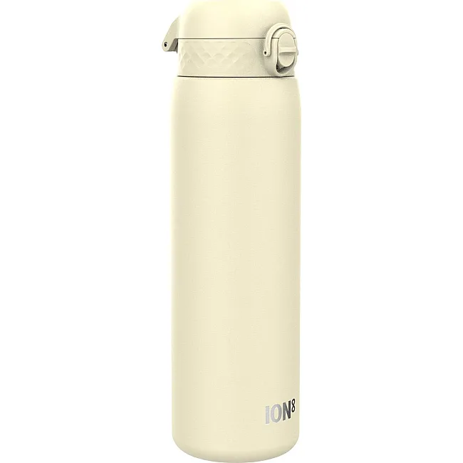 Бутылка для воды металлическая ION8 1200 мл. Stainless Steel, Creamy White