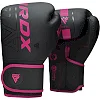 Боксерские перчатки RDX F6 MATTE PINK(капа в комплекте)