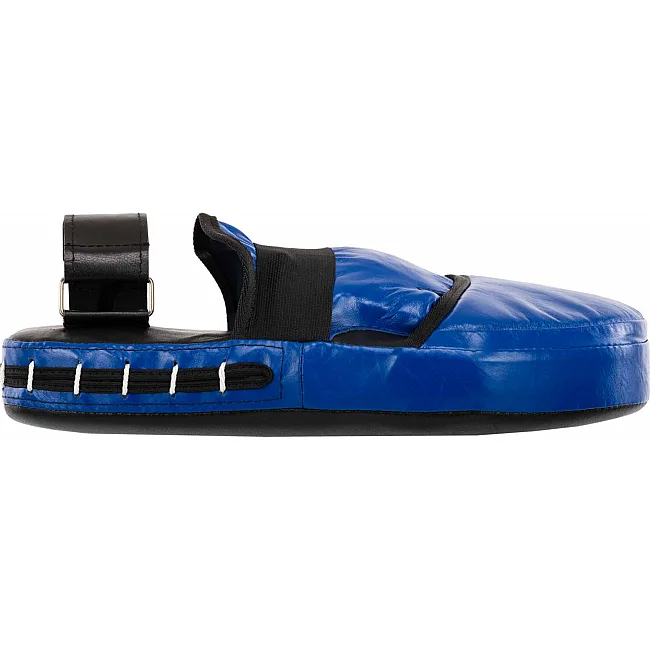 Лапа боксерская прямая тренировочная удлиненная кожа BOXER
 2007-01 40х21х4,5см 2штуки (Черный-желтый)
