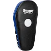 Лапа боксерская прямая тренировочная удлиненная кожа BOXER
 2007-01 40х21х4,5см 2штуки (Черный-желтый)