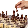 Шахматы шашки нарды 3 в 1 набор настольных игр деревянные Xinliye W7723B
 34см x 34см х 2см