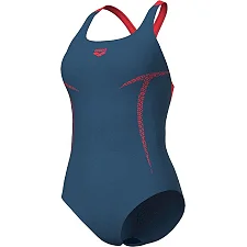 Купальник Arena PRO_FILE SWIM PRO BACK GRAPHIC темно-синий, красный