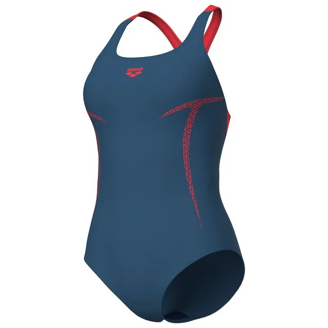 Купальник Arena PRO_FILE SWIM PRO BACK GRAPHIC темно-синий, красный