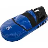 Лапа боксерская прямая тренировочная удлиненная кожа BOXER
 2007-01 40х21х4,5см 2штуки (Черный-желтый)
