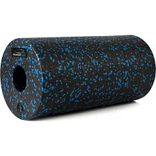 Массажный ролик (роллер) гладкий PowerPlay PP-4347 EPP Foam Roller Черно/Синий (33x14см.)