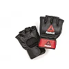 Перчатки для тренинга Reebok MMA Gloves Leather черный, красный S