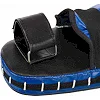 Лапа боксерская прямая тренировочная удлиненная кожа BOXER
 2007-01 40х21х4,5см 2штуки (Черный-желтый)