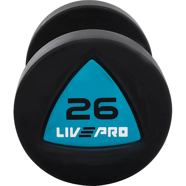 Гантели профессиональные
 с полиуретановым покрытием LiveUp LP8002-26 2шт по 26кг
