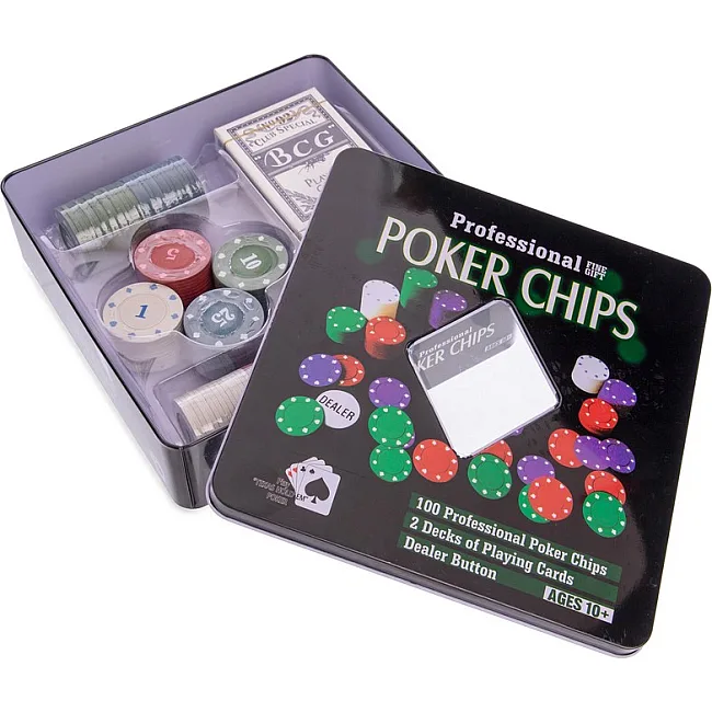 Набор для покера в металлической коробке Professional Poker chips SP-SPORT
 IG-2033 100 фишек