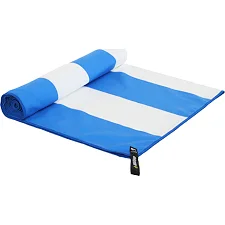 Полотенце для пляжа и бассейна из микрофибры SAILBOLAT BEACH TOWEL T-SCT 80х160 см (Синий-белый)