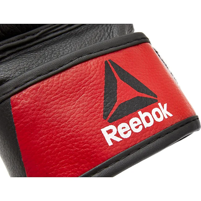 Перчатки для тренинга Reebok MMA Gloves Leather черный, красный S