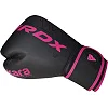 Боксерские перчатки RDX F6 MATTE PINK(капа в комплекте)