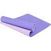 Коврик для йоги и фитнеса TPE двухслойный SP-PLANETA FI-3046-650 183x61x0,6см (Фиолетовый-сиреневый)
