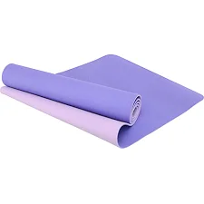 Коврик для йоги и фитнеса TPE двухслойный SP-PLANETA FI-3046-650 183x61x0,6см (Фиолетовый-сиреневый)