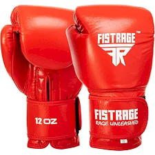 Перчатки для бокса кожаные FISTRAGE VL-5561 (Красный)