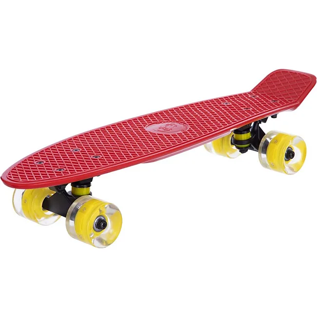 Пенни борд Penny Board круизер пластиковый со светящимися колесами 22
