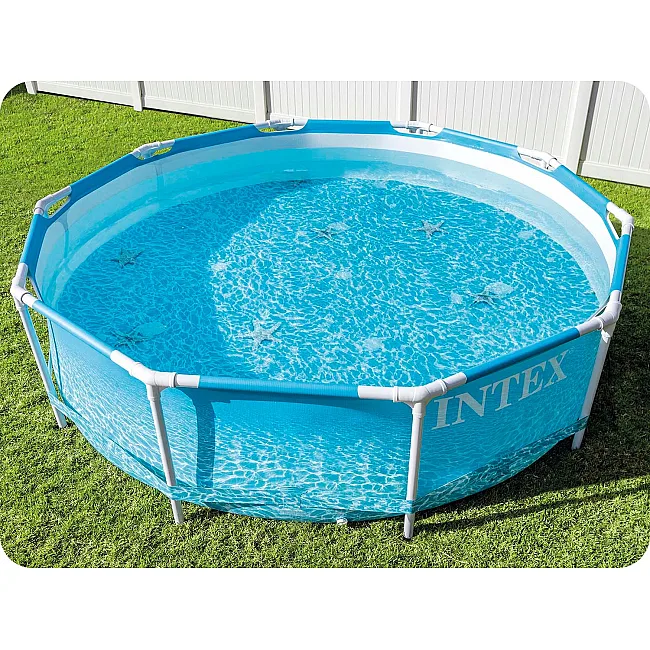 Бассейн каркасный INTEX 28206 305 х 76 см, морской принт