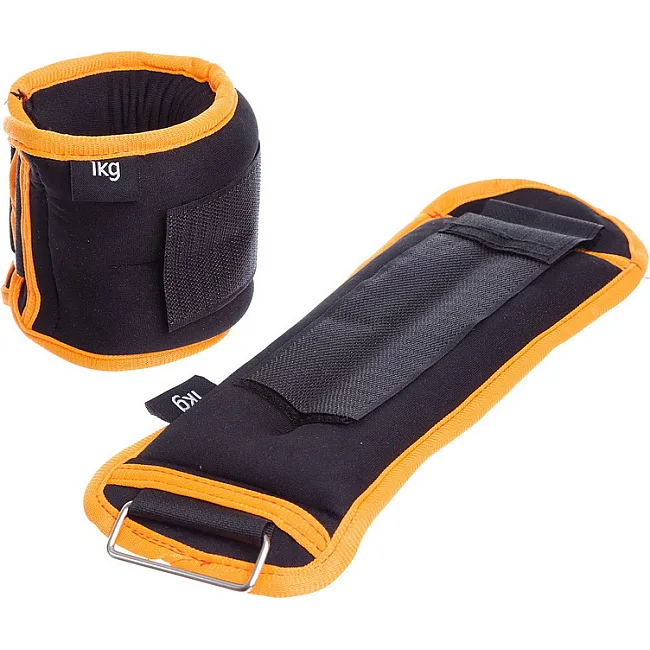Утяжелители для ног и рук SP-SPORT FI-130 см2-2 2x1кг (Черный-салатовый)